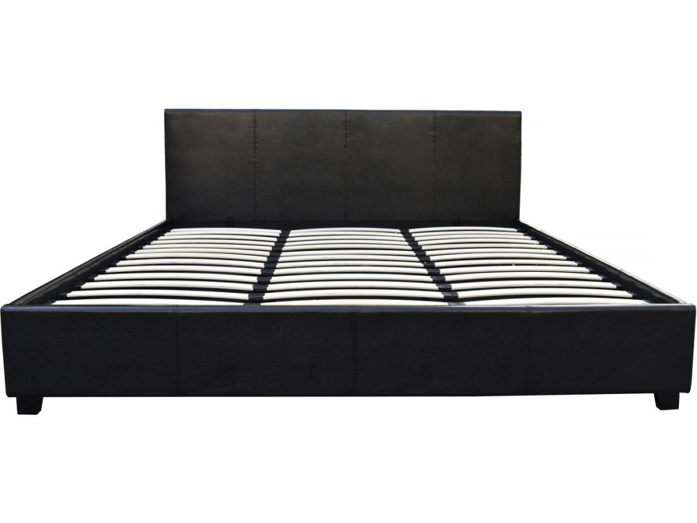 Doppelbett mit Bettkasten "Carla" - 140 x 190 cm - Schwarz