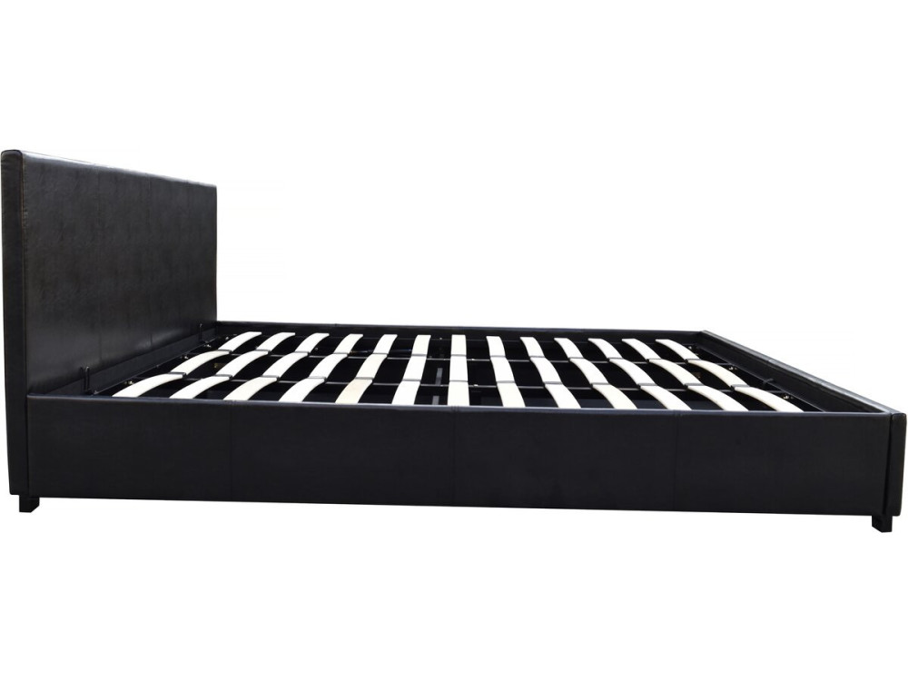 Doppelbett mit Bettkasten "Carla" - 140 x 190 cm - Schwarz