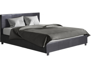 Doppelbett mit Bettkasten "Carla" - 160 x 200 cm - Schwarz