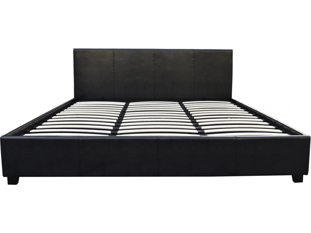 Doppelbett mit Bettkasten "Carla" - 160 x 200 cm - Schwarz