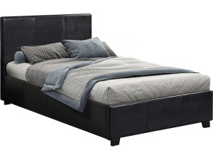Einzelbett mit Bettkasten "Carla" - 90 x 190 cm - Schwarz