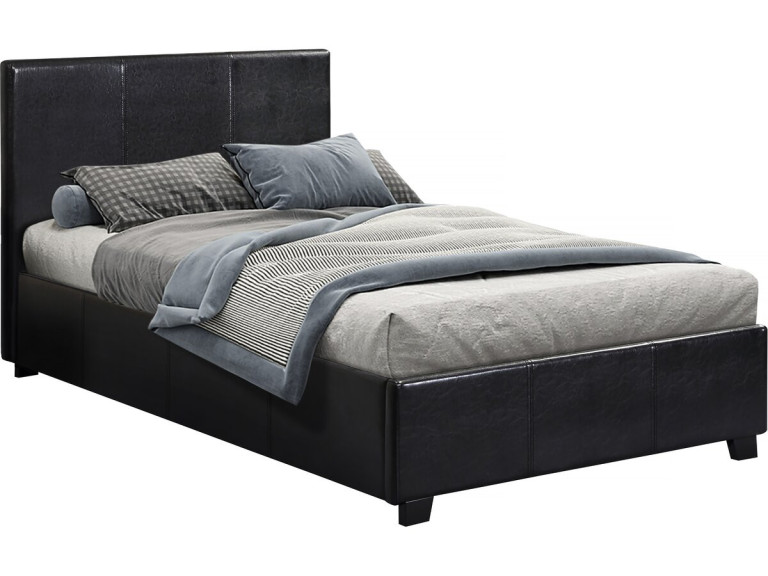 Einzelbett mit Bettkasten "Carla" - 90 x 190 cm - Schwarz