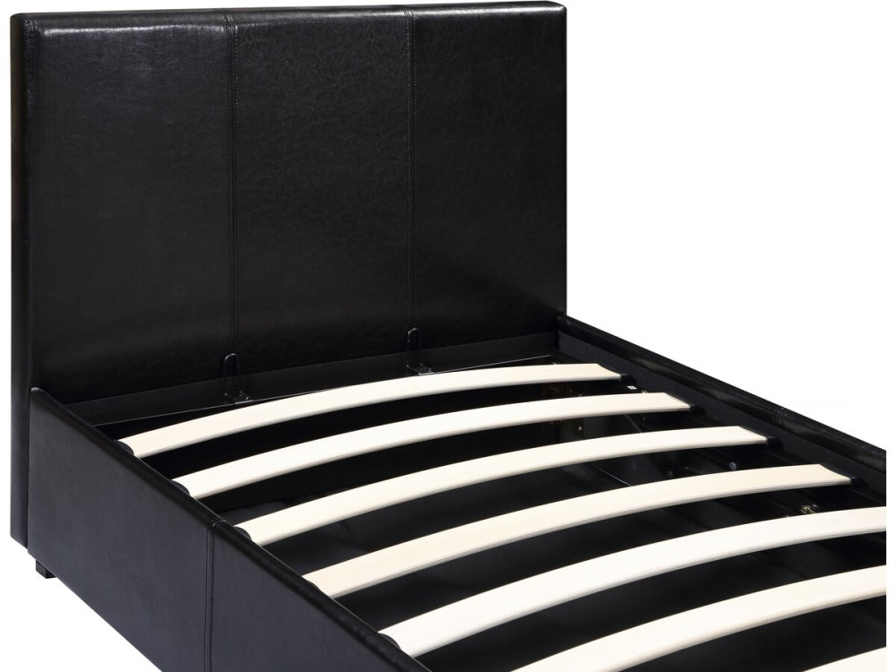 Einzelbett mit Bettkasten "Carla" - 90 x 190 cm - Schwarz