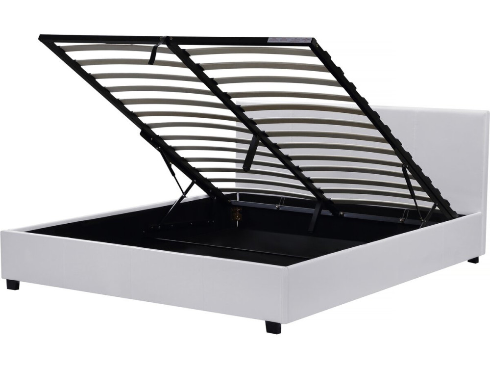 Doppelbett mit Bettkasten "Carla" - 140 x 190 cm - Weiß