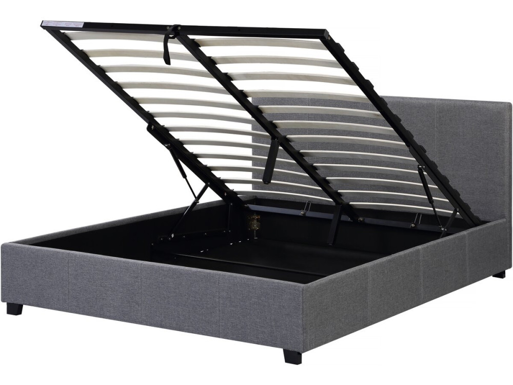 Doppelbett mit Bettkasten "Carla" - 160 x 200 - Grau