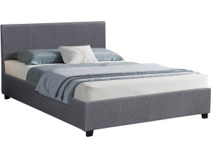 Doppelbett mit Bettkasten "Carla" - 180 x 200 cm - Grau