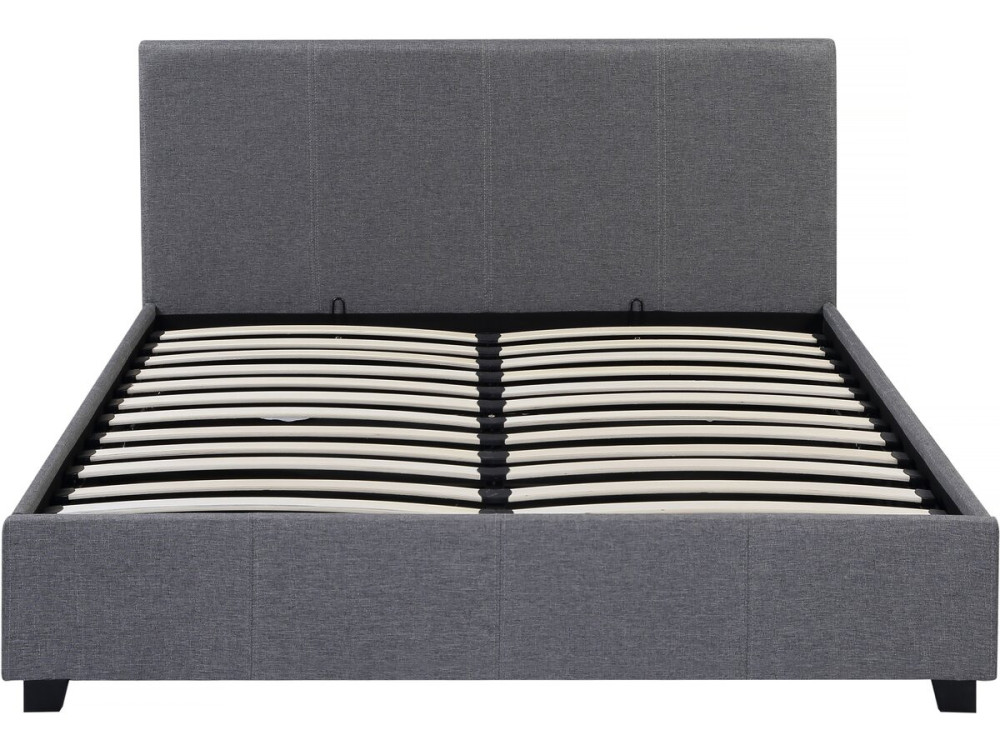 Doppelbett mit Bettkasten "Carla" - 180 x 200 cm - Grau