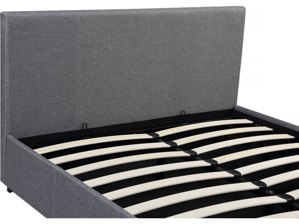 Doppelbett mit Bettkasten "Carla" - 180 x 200 cm - Grau