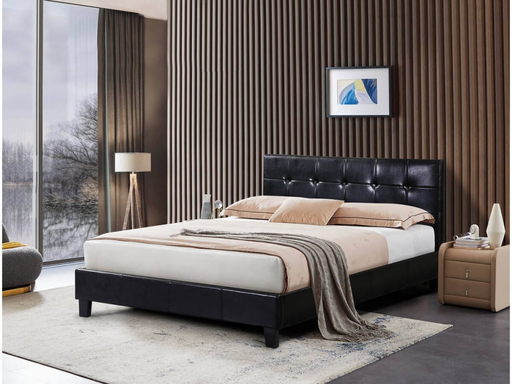 Doppelbett "Julia" - 140 x 190 cm - Schwarz