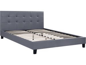 Doppelbett "Julia" - 140 x 190 cm - Grau