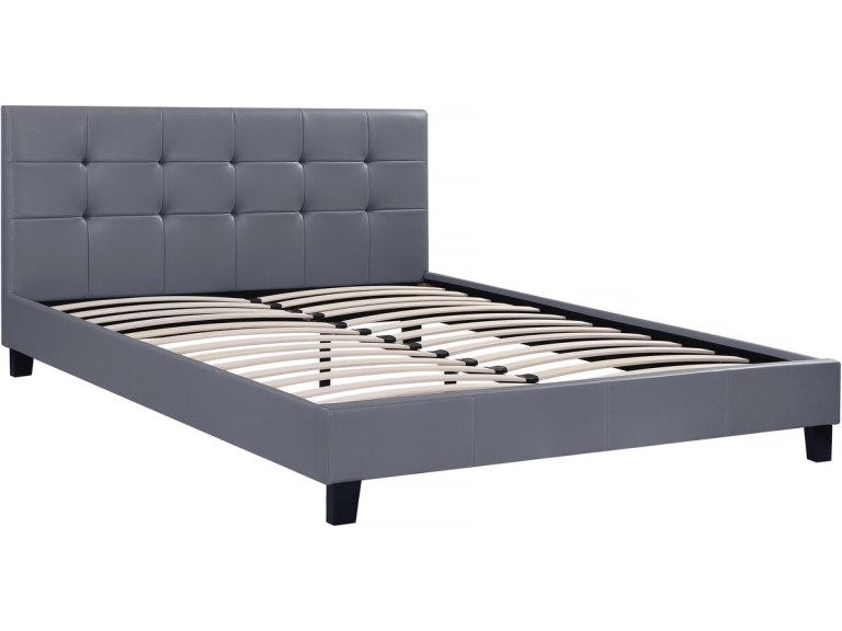 Doppelbett "Julia" - 140 x 190 cm - Grau