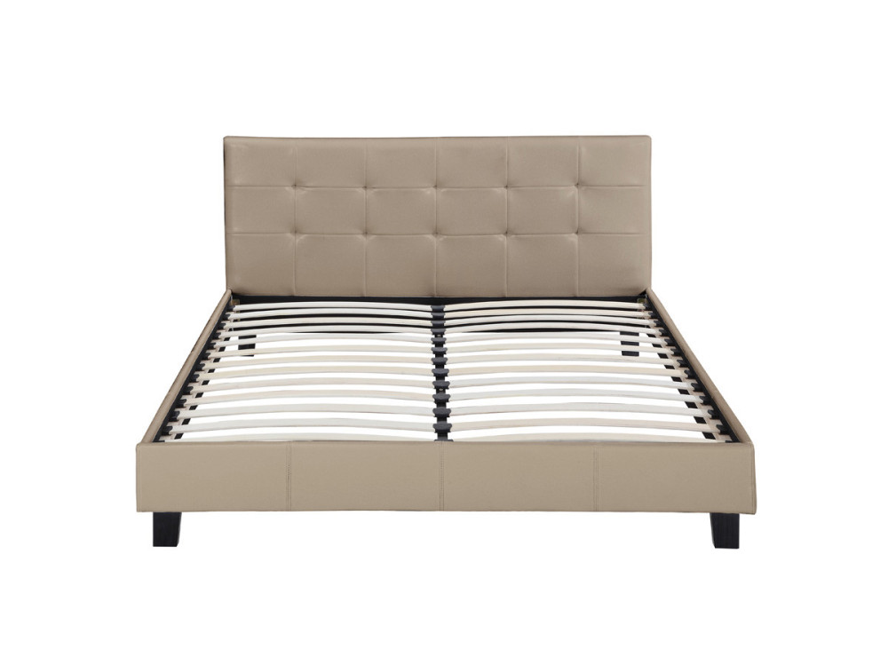 Doppelbett "Julia" - 140 x 190 cm - Taupe