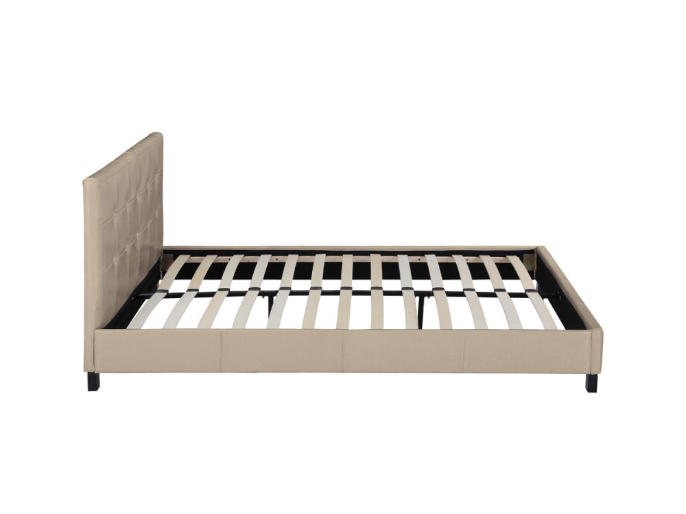 Doppelbett "Julia" - 140 x 190 cm - Taupe