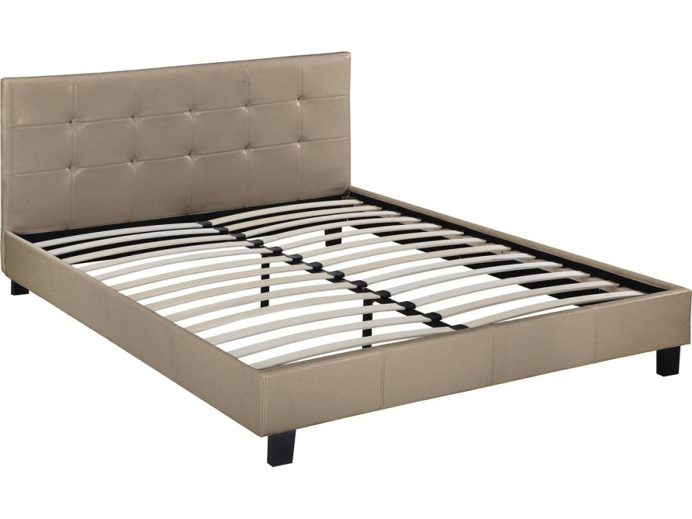 Doppelbett "Julia" - 160 x 200 - Taupe