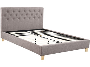 Doppelbett "Emmy" - 140 x 190 cm - Taupe