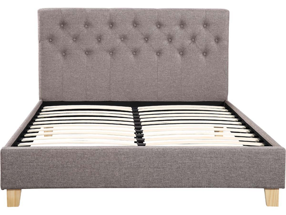 Doppelbett "Emmy" - 140 x 190 cm - Taupe