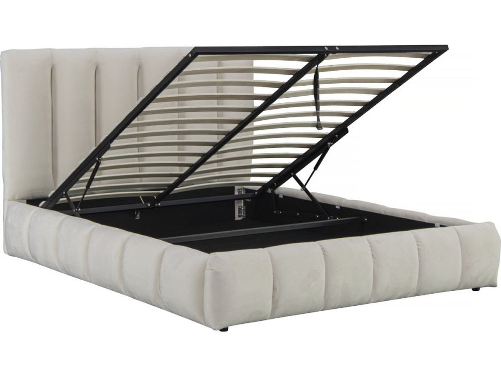 Bett mit Bettkasten "Annie" 160 x 200 cm - Beige