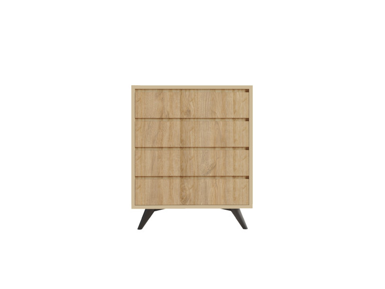 Holzkommode "Suvera" - 70 x 40 x 86 cm - Hellbraun