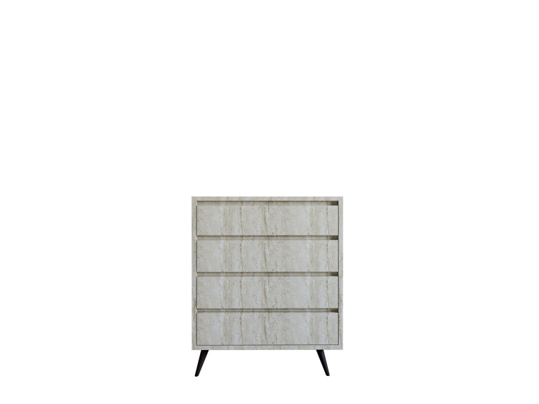Holzkommode "Suvera" - 70 x 40 x 86 cm - Travertin