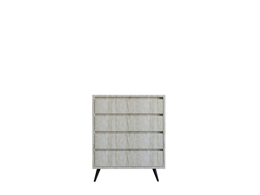 Holzkommode "Suvera" - 70 x 40 x 86 cm - Travertin