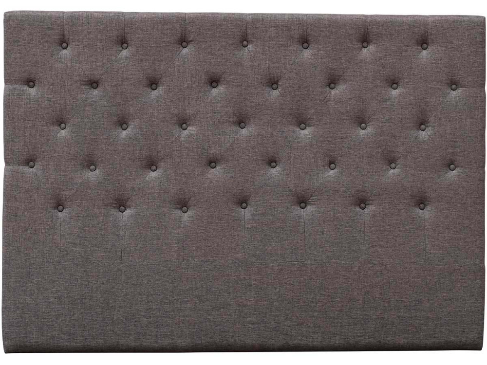 Gepolstertes Kopfteil "Deco"  - 169 cm - Taupe - Aus Stoff