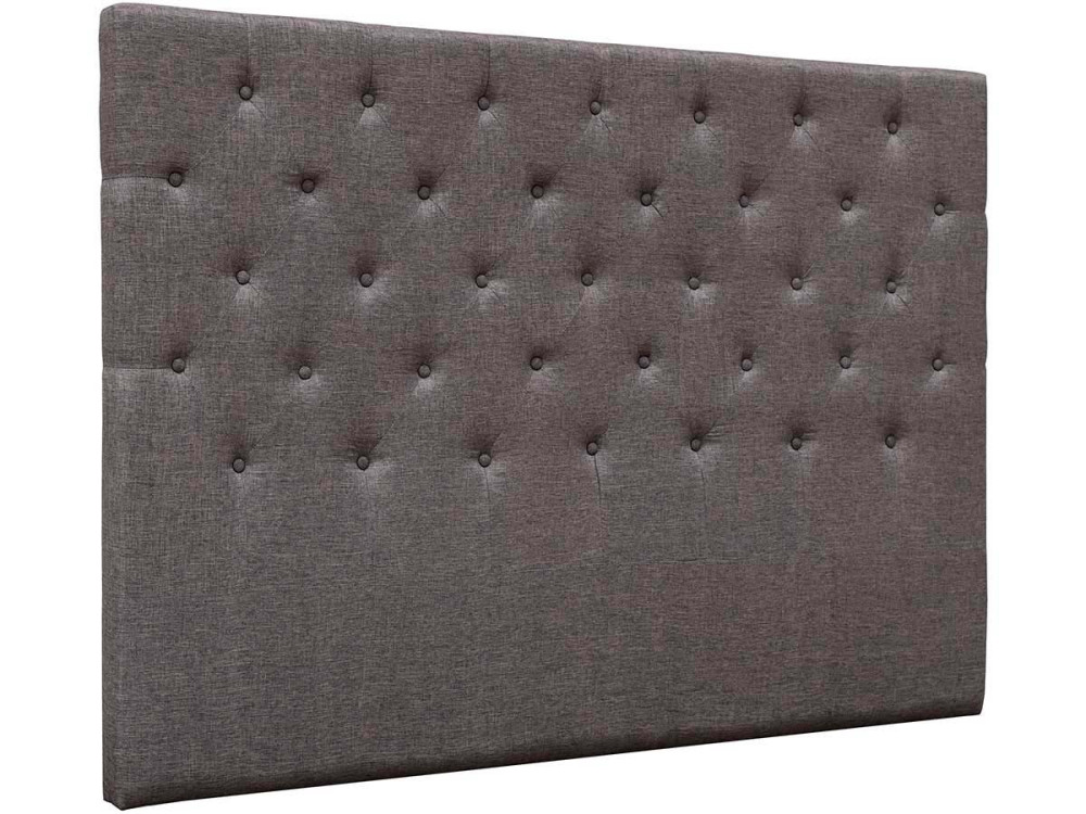 Gepolstertes Kopfteil "Deco"  - 169 cm - Taupe - Aus Stoff