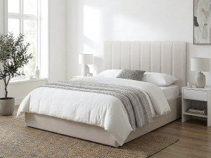 Kopfteil aus strukturiertem Stoff "Val Thorens" - Beige - 160 cm 2
