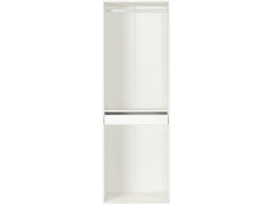 Kleiderschrank mit Garderobe und Hosenhalter "Opera" - 60 x 45 x 180 cm - Weiß