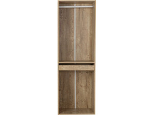 Kleiderschrank mit Garderobe und Hosenhalter "Opera" - 60 x 45 x 180 cm - Beige