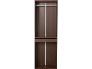 Kleiderschrank mit Garderobe "Opera" - 60 x 45 x 180 cm - Braun