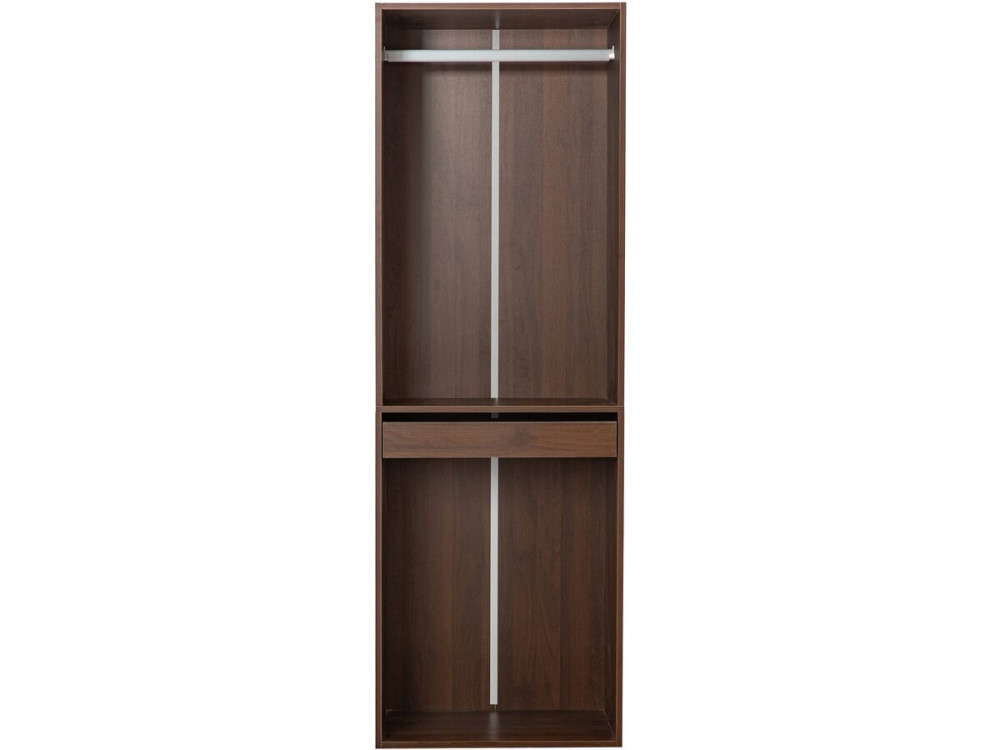 Kleiderschrank mit Garderobe "Opera" - 60 x 45 x 180 cm - Braun