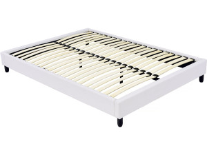 Bettgestell-Lattenrost - 160 x 200 cm - 13 Latten - Weiß