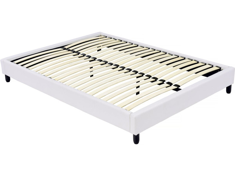 Bettgestell-Lattenrost - 160 x 200 cm - 13 Latten - Weiß