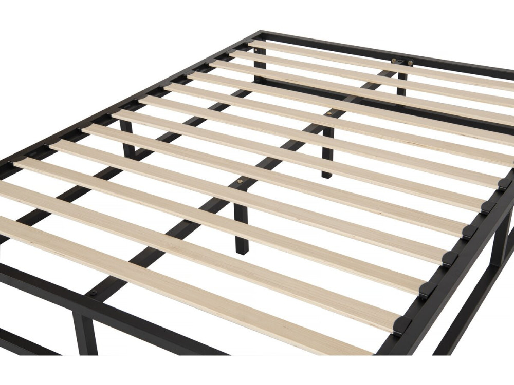 Bettgestell aus Metall 160 x 200 cm  - Schwarz