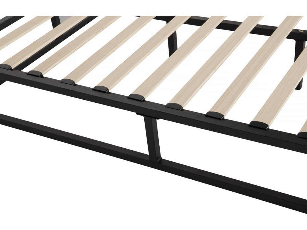 Bettgestell aus Metall 160 x 200 cm  - Schwarz