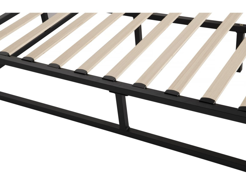 Bettgestell aus Metall 140 x 190 cm  - Schwarz