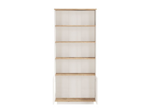 Holz Bücherregal "FR16" - 75 x 26 x 168 cm - Atlantisches KiefernholzWeiß