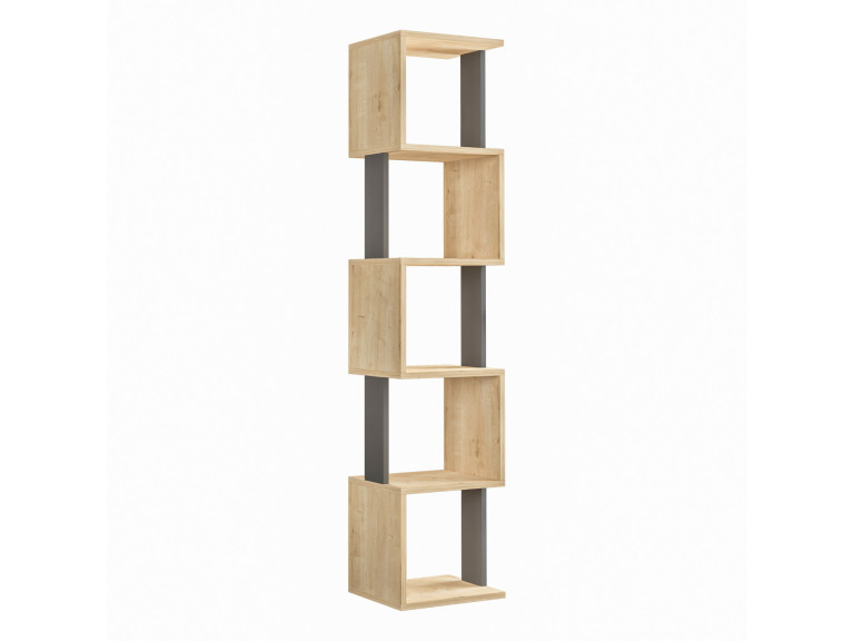 Bücherregal „Piri“ aus Holz – 35 x 30 x 161 cm – Sonoma-Eiche, Anthrazit