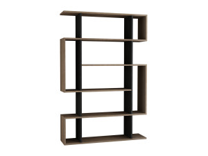 Holz Bücherregal "Mito" - 110 x 25 x 161 cm - Sonoma EicheAnthrazit