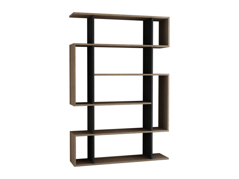Holz Bücherregal "Mito" - 110 x 25 x 161 cm - Sonoma EicheAnthrazit