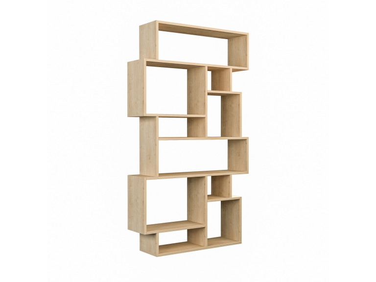 Holz Bücherregal "Karmato" - 96 x 25 x 168 cm - Sonoma Eiche