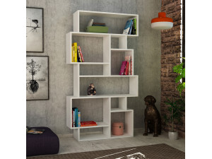 Holz Bücherregal "Karmato" 96 x 25,5 x 168,5 cm - Weiß 2