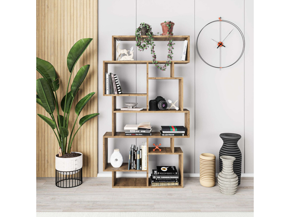 Bücherregal aus Holz "Karmato" 96 x 25,5 x 168,5 cm - Hitit
