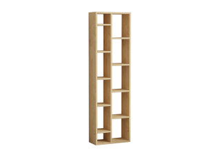 Holz Bücherregal "Tomi" - 45 x 20 x 150 cm - Eiche Saphir