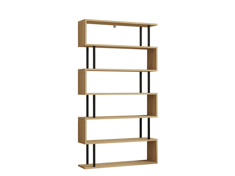 Bücherregal aus Holz "Hector" - 90 x 22 x 162 cm - Saphir