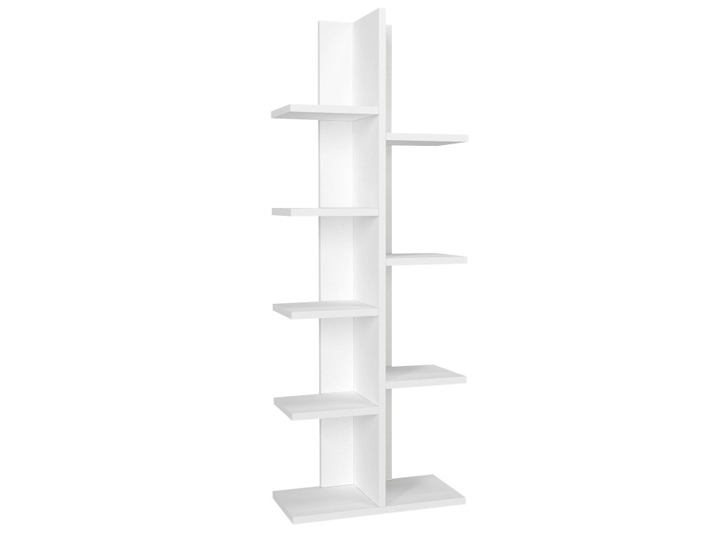 Holz Bücherregal "Tree" - 45 x 22 x 121 cm - Weiß