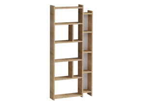 Bücherregal aus Holz "Momo" - 65 x 15 x 150 cm - Eiche
