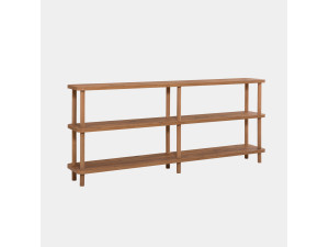 Holz Bücherregal "Zen" - 180 x 35 x 75 cm - Braun
