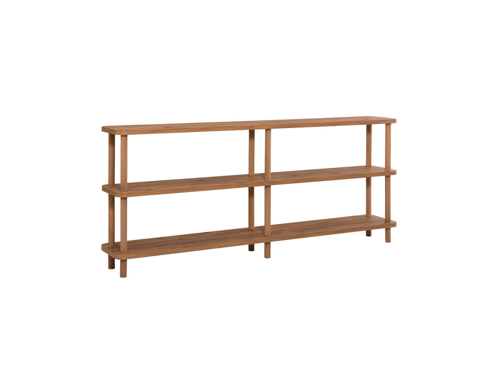 Holz Bücherregal "Zen" - 180 x 35 x 75 cm - Braun