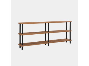 Holz Bücherregal "Zen" - 180 x 35 x 75 cm - Schwarz